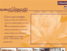 Tablet Screenshot of empowerfitnessllc.com